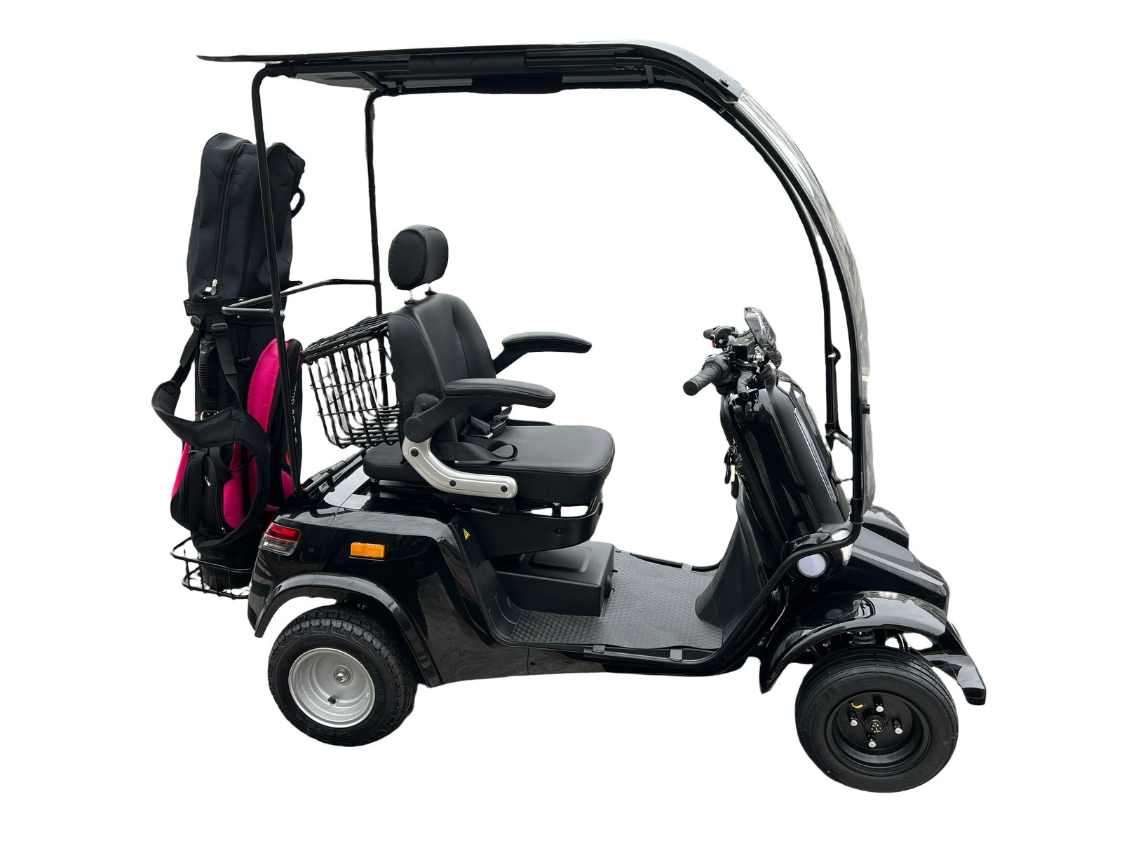 Four Wheel Electric Mobility Scooter with ElectroMagnetic Brake