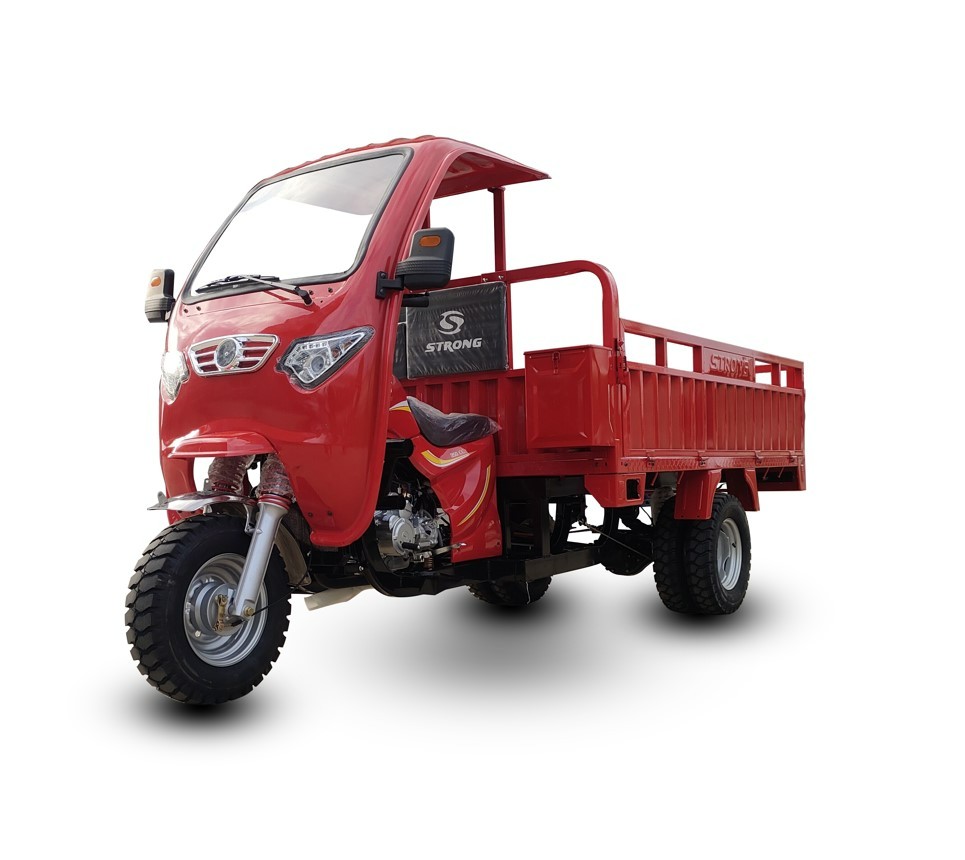 Heavy duty 350cc cargo Tricycle with long box and Booster